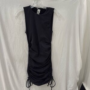 Zara size XS black dress short with side-tie detail 
NWT